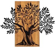 Διακοσμητικό Τοίχου Monumental Tree 899SKL2408 58x65cm Black-Walnut Wallity Μέταλλο,Ξύλο