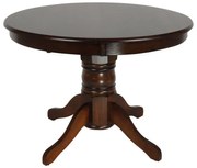 WOODWELL Ε7059,2NIRVANA Τραπέζι Τραπεζαρίας Κουζίνας, Καρυδί Φ106 x75cm Ε7059,2