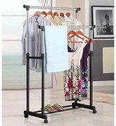 Διπλή Μεταλλική Κρεμάστρα Ρούχων 6806