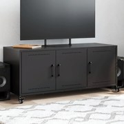 vidaXL Έπιπλο Τηλεόρασης Μαύρο 100,5x39x43,5 εκ. Ατσάλι