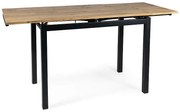 STÓŁ GD017 DĄB ARTISAN/CZARNY MAT 110(170)x74 DIOMMI-80-2757