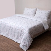 Φανελένια Παπλωματοθήκη Μονή (160x240) 2 Όψεων Viopros Flannels 2547 Λευκό