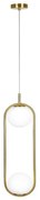 Φωτιστικό Οροφής SE 110-2 77-4489 Prato Pendant Brass Gold Homelighting Metal, Glass