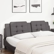vidaXL Μαξιλάρι για Κεφαλάρι Γκρι 180 εκ. από Συνθετικό Δέρμα