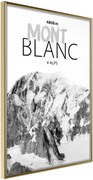 Αφίσα - Peaks of the World: Mont Blanc - 40x60 - Χρυσό - Χωρίς πασπαρτού