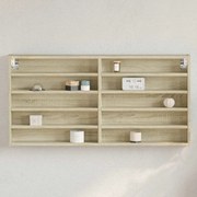 vidaXL Βιτρίνα Χρώμα Sonoma Δρυς 100x8,5x50 εκ. από Επεξεργασμένο Ξύλο
