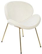 Καρέκλα DKD Home Decor Λευκό Χρυσό 63 x 57 x 73 cm