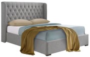 Liberta DUCHESS ΚΡΕΒΑΤΙ (ΓΙΑ ΣΤΡΩΜΑ 160x200cm) STONE ΓΚΡΙ 220,5x181xH135cm 220,5x181xH135cm 09-1787