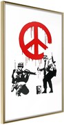 Αφίσα - Banksy: CND Soldiers I - 40x60 - Χρυσό - Χωρίς πασπαρτού