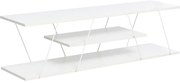 Έπιπλο τηλεόρασης Tars pakoworld γκρι-λευκό 120x30x33εκ