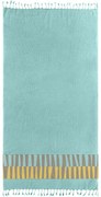 Πετσέτα Θαλάσσης - Παρεό Pestemal 23 Aqua Guy Laroche Θαλάσσης 90x170cm 100% Βαμβάκι