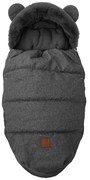 Ποδόσακος Καροτσιού (90x50) Bebe Stars Luxury Velour Grey 507-186