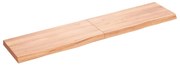 vidaXL Ράφι Τοίχου Ανοιχτό Καφέ 180x40x6 εκ. Επεξεργ. Μασίφ Ξύλο Δρυός