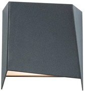 Απλίκα Φωτιστικό Τοίχου 2xLED 3W IP54 3000K Σκούρο Γκρι E114 Zambelis-E114-Ανθρακί E114