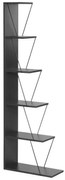 Βιβλιοθήκη mini Tars  ανθρακί-μαύρο 50x22x150εκ 50x22x150 εκ.