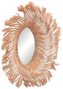 Καθρέπτης Tolle Inart abaca σε φυσικό 65x85x17εκ 339-000033 339-000033 Καφέ