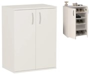 Παπουτσοθήκη - Ντουλάπι Manolo Megapap χρώμα λευκό 60x38x81,4εκ.-GP041-0084,1