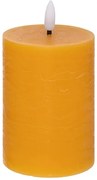 Διακοσμητικό Κερί LED Molia Atmosphera με διαστάσεις 7x7x12.5cm - Yellow