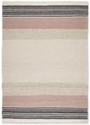 Χαλί Cannia White-Pink 070X140, 130X190, 160X230, 200X300, 250X300 Λευκό, Ροζ