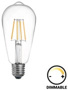 Λαμπτήρας LED ST64 Bulb pakoworld dimmable 8W E27 clear