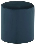 Σκαμπό Cylinder 16-0485 Φ35xH38cm Blue Βελούδο