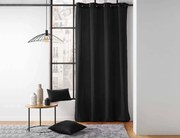 Κουρτίνα Mέτριας Σκίασης Twily Douceur d'intérieur με τρουκς και διαστάσεις 135x260cm - Black