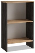 Megapap Βιβλιοθήκη Μελαμίνης Flora Industrial Grey - Oak