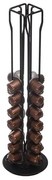 Estia Βάση Για Κάψουλες Espresso Metal Black Μεταλλική 40 Θέσεων 12x12x39cm Μαύρη 01-19907