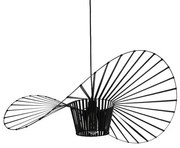 LUMINOVA 61466 Μοντέρνο Κρεμαστό Φωτιστικό Πλέγμα Μονόφωτο 1 x E27 IP20 Μαύρο Σχοινί με Μαύρο Σύρμα-Μ80 x Π80 x Υ30cm Globostar- 61466