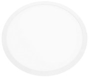 Panel Led Χωνευτό Plato4865RW 48W 6500K 3800lm White Aca Στρόγγυλο Αλουμίνιο