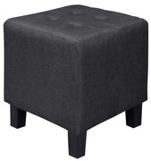 Σκαμπό Medea Black Ε7042,1 37Χ37Χ42 cm Fabric