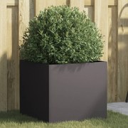 vidaXL Ζαρντινιέρα Μαύρη 42x40x39 εκ. από Χάλυβα Ψυχρής Έλασης