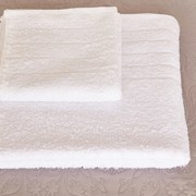 Πετσέτα Προσώπου Λευκή (50x90) Hotel Stripes 500gr/m2