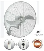 Ανεμιστήρας Τοίχου Βιομηχανικός 180W Λευκό Φ65 02-00140-1 Lineme-02-00140-1-Λευκό 02-00140-1