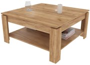 Τραπέζι σαλονιού &quot;PARMA&quot; σε μελί χρώμα 90x90x50