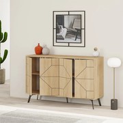 Μπουφές Dune Megapap χρώμα φυσικό οξιάς 123x35x77,4εκ.