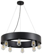 Κρεμαστό Φωτιστικό Οροφής 8xE27 Μαύρο Tale 77-8255 Homelighting-77-8255-Μαύρο 77-8255
