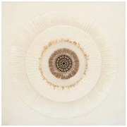 Πίνακας σε καμβά Circled I Inart 80x3x80εκ