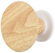 Άγκιστρο Μπάνιου Effet Bois AX00000726 Φ6cm Natural-White Arvix Mdf