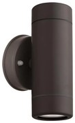 ΑΠΛΙΚΑ ΤΟΙΧΟΥ UP-DOWN ΣΤΡΟΓΓΥΛΗ ΠΛΑΣΤΙΚΗ IP65 GU10 ΜΑΥΡΟ ARTE ILLUMINA Eurolamp 145-82055