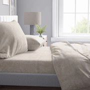 Σεντόνια Shadow 11 (Σετ 4τμχ) Beige DimCol Υπέρδιπλo 240x270cm Cotton-Polyester