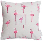 ΜΑΞΙΛΑΡΙ ΦΙΓΟΥΡΑΣ 23x23cm SOPHIE ALLPORT - FLAMINGOS (TOOTH FAIRY POCKET)