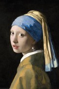 Αφίσα Girl with a pearl, Jan Vermeer