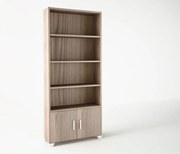 Βιβλιοθήκη σε χρώμα σταχτί 75x30x180