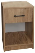 Κομοδίνο Ponil oak μελαμίνης 41x41x54.5εκ 41x41x54.5 εκ.