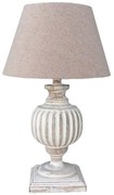Φωτιστικό Επιτραπέζιο Damian 028240 Ε27 40W 17x17x60 Antique White-Beige