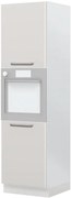 Επιδαπέδιο ντουλάπι φούρνου ψηλό Modena K21-60-2KR-Λευκό γυαλιστερό - 60.00Χ60.00Χ216.00cm