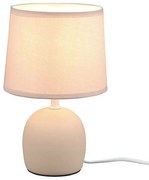 Φωτιστικό Επιτραπέζιο Malu R50802644 1xE14 40W Φ16cm 26cm Beige RL Lighting Κεραμικό,Ύφασμα