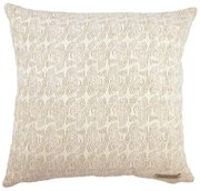 Διακοσμητική Μαξιλαροθήκη (45x45) Aslanis Home Selena Μπεζ