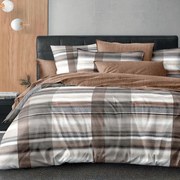 Πάπλωμα ZEN104 Brown-Grey Palamaiki Υπέρδιπλo 230x250cm Microfiber